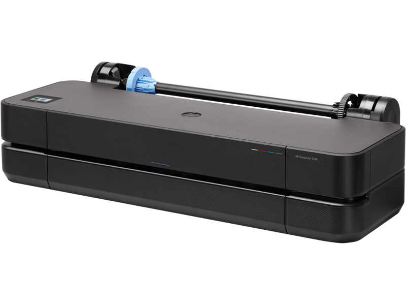 Плоттер  HP DesignJet T230 24-in Printer (A1/610 mm) 4 ink color, 35 sec/А1, 2400x1200 dpi, 512Mb, USB+Ethernet+WiFi, Cutter