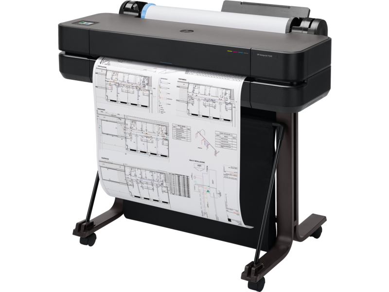 Плоттер  HP DesignJet T630 24-in Printer (A1/610mm) 4 ink color, 30 sec/А1, 2400x1200 dpi, 1Gb, USB+Ethernet+WiFi, Sheet Feed A4-A3, Cutter, Stand
